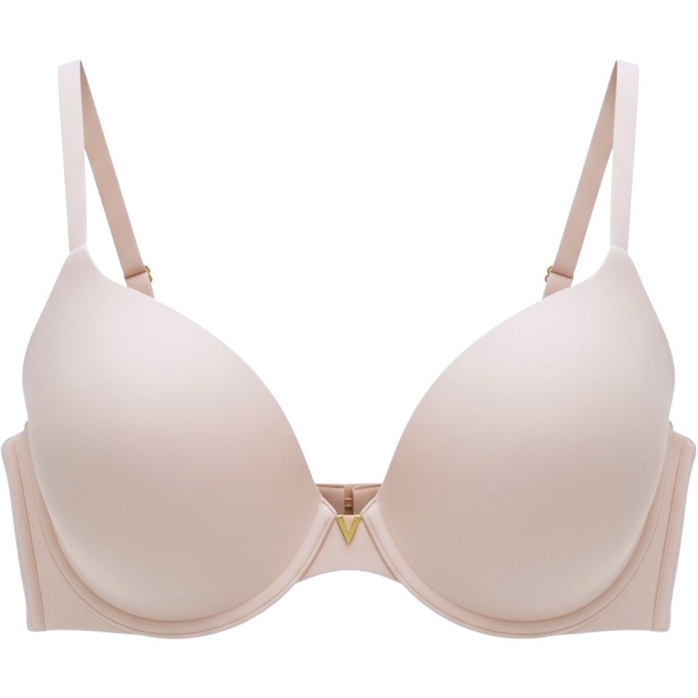 Victoria Secret Perfect Coverage Bra 34C Multiway Underwire Push Up Beige Smooth